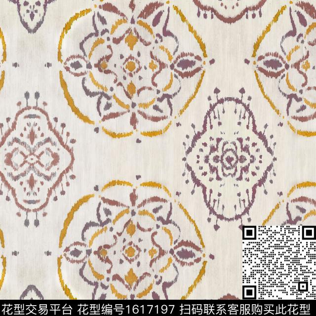 民族风传统纹样肌理数码印花花型下载（图片编号: 1617197） - 瓦栏（Walan）