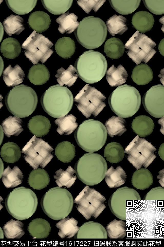 肌理笔触淑女数码印花花型下载（图片编号: 1617227） - 瓦栏（Walan）