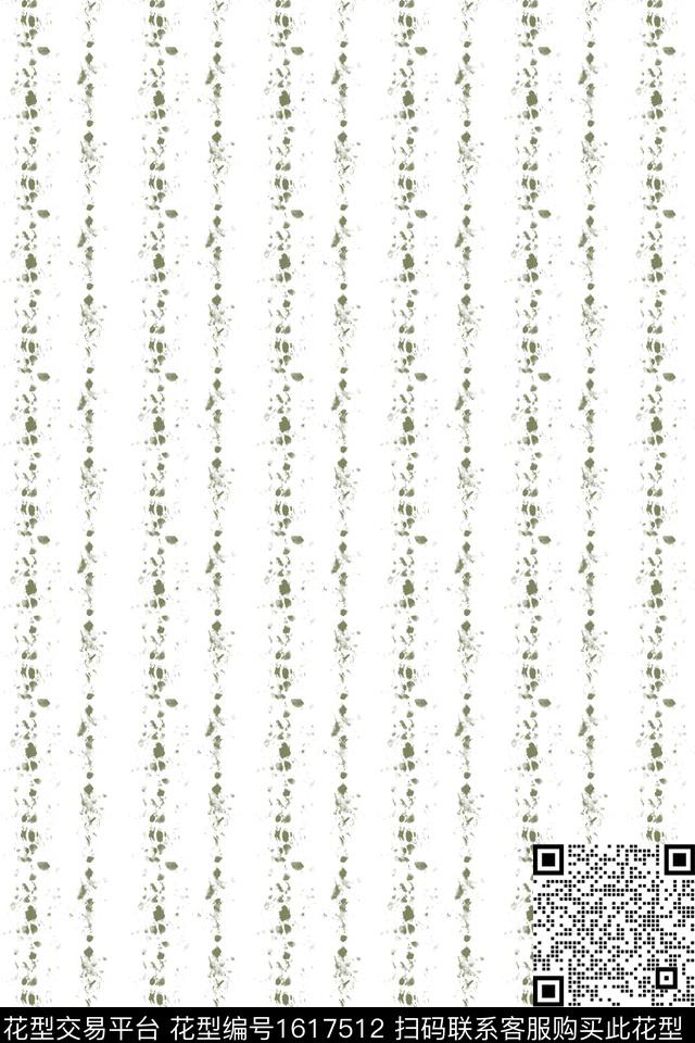 手绘条纹笔触数码印花花型下载（图片编号: 1617512） - 瓦栏（Walan）