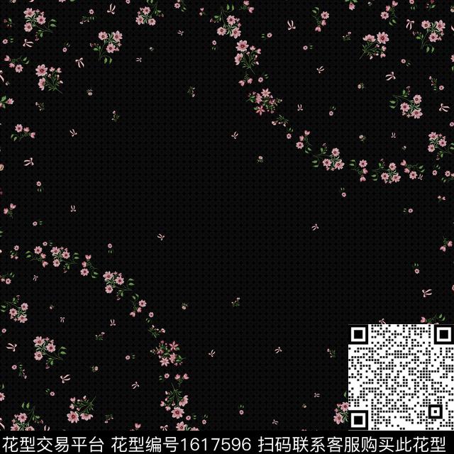 花卉小碎花东南亚数码印花花型下载（图片编号: 1617596） - 瓦栏（Walan）