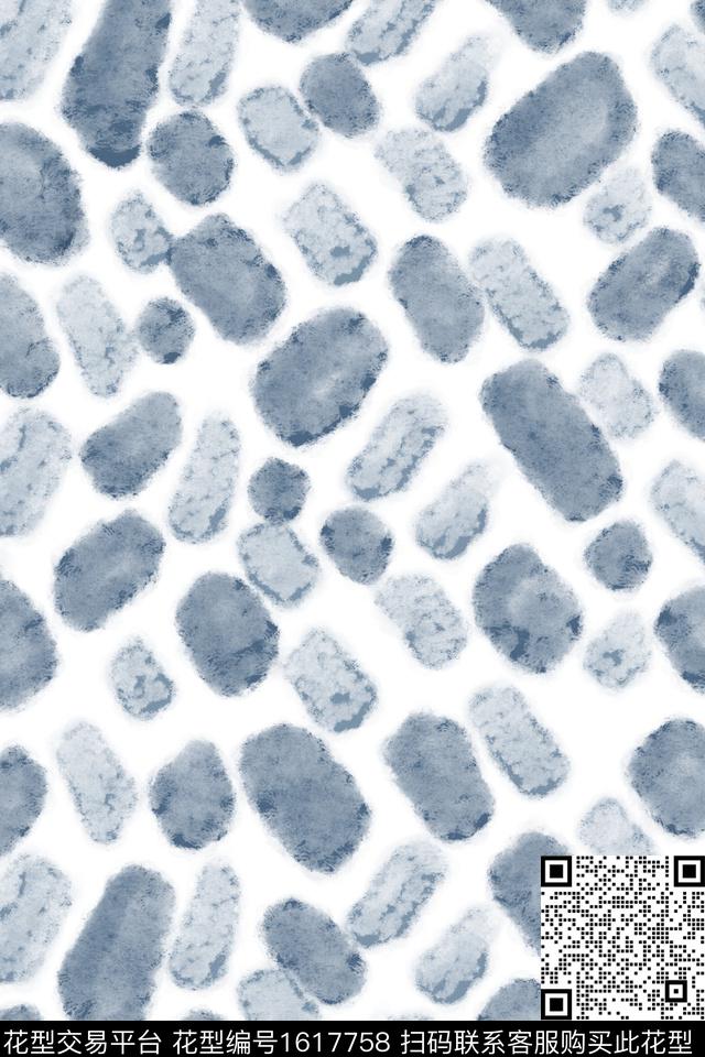 肌理简约水彩数码印花花型下载（图片编号: 1617758） - 瓦栏（Walan）
