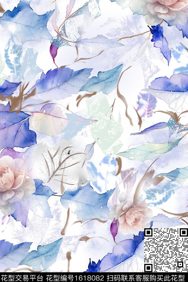 印花花型下载（图片编号: 1618082） - 瓦栏（Walan）