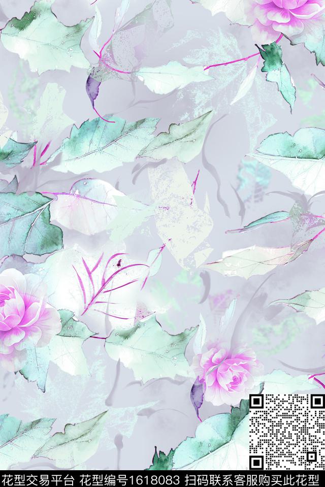 印花花型下载（图片编号: 1618083） - 瓦栏（Walan）