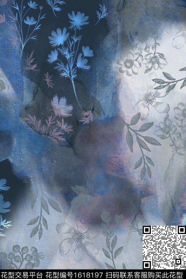 印花花型下载（图片编号: 1618197） - 瓦栏（Walan）