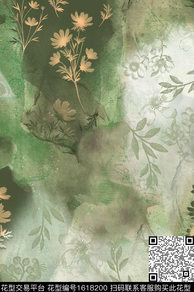 印花花型下载（图片编号: 1618200） - 瓦栏（Walan）