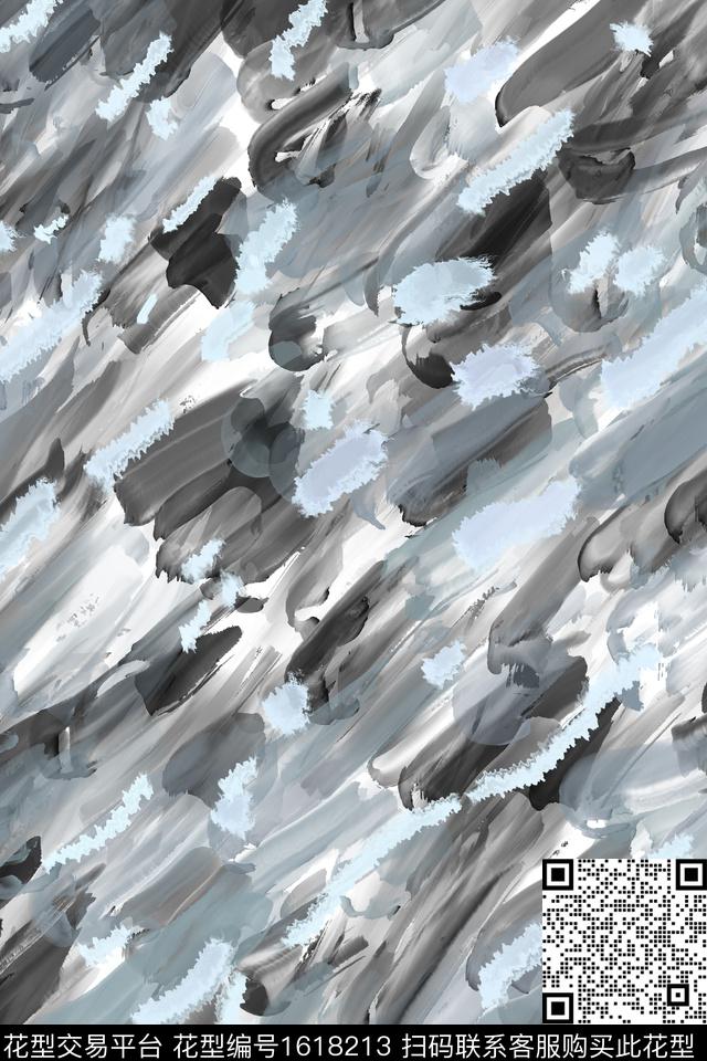 点彩肌理笔触数码印花花型下载（图片编号: 1618213） - 瓦栏（Walan）