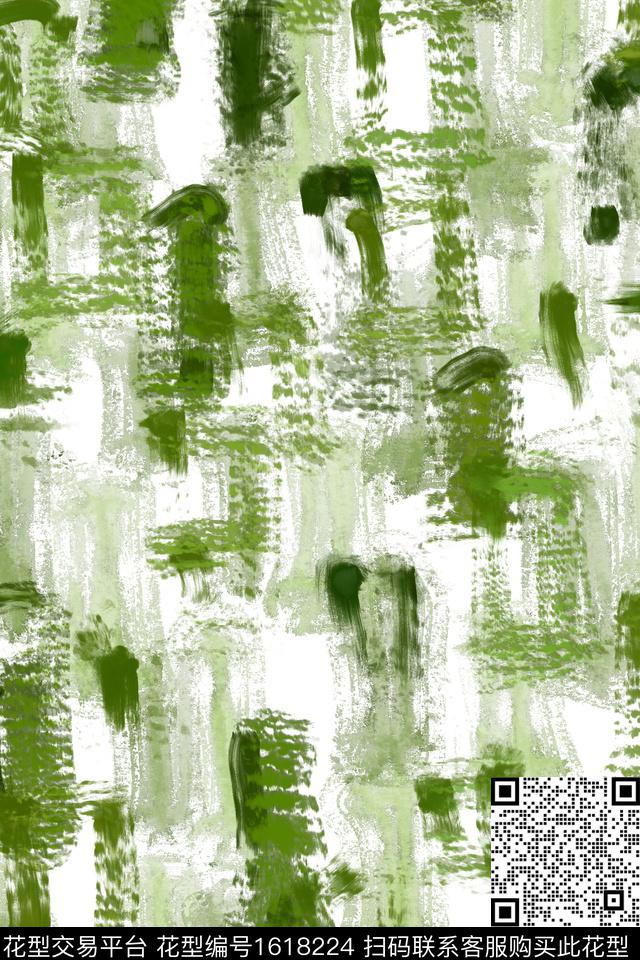 小清新肌理笔触数码印花花型下载（图片编号: 1618224） - 瓦栏（Walan）