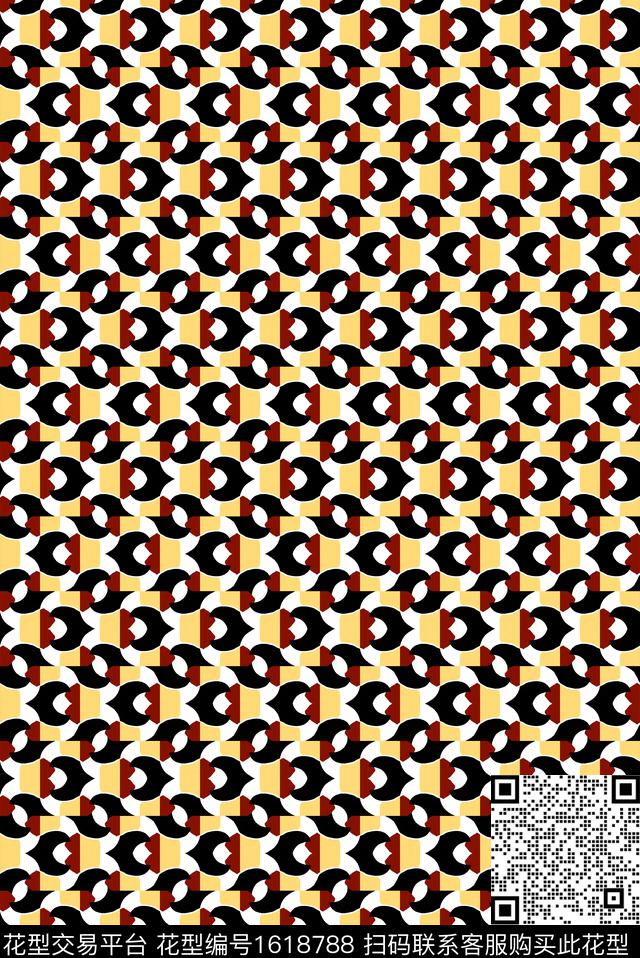中老年混合拼接传统印花花型下载（图片编号: 1618788） - 瓦栏（Walan）