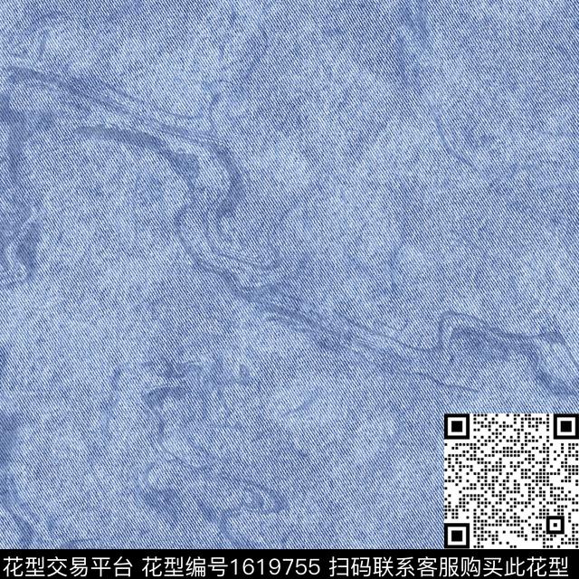 肌理抽象牛仔纹理数码印花花型下载（图片编号: 1619755） - 瓦栏（Walan）