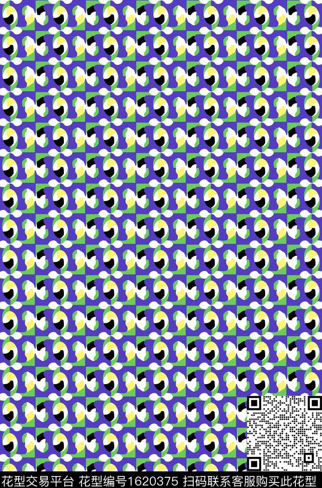 格子传统印花花型下载（图片编号: 1620375） - 瓦栏（Walan）