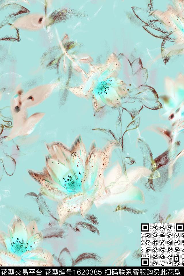 印花花型下载（图片编号: 1620385） - 瓦栏（Walan）