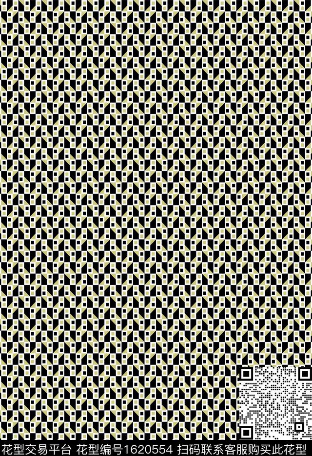 格子波点传统印花花型下载（图片编号: 1620554） - 瓦栏（Walan）