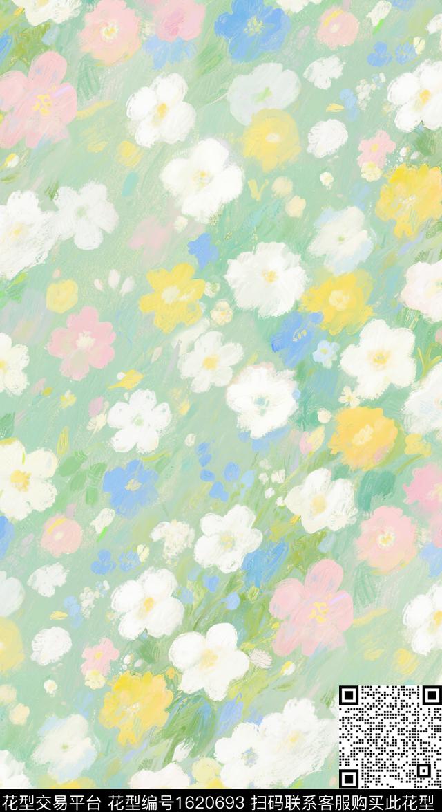 花卉小清新小碎花数码印花花型下载（图片编号: 1620693） - 瓦栏（Walan）
