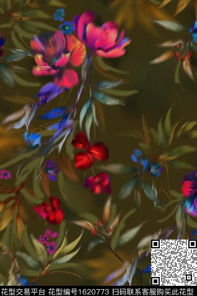 印花花型下载（图片编号: 1620773） - 瓦栏（Walan）