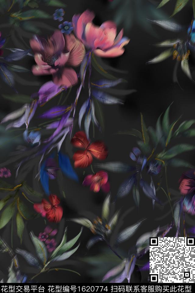 印花花型下载（图片编号: 1620774） - 瓦栏（Walan）