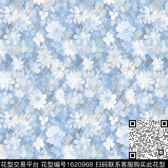 花卉小碎花肌理数码印花花型下载（图片编号: 1620968） - 瓦栏（Walan）
