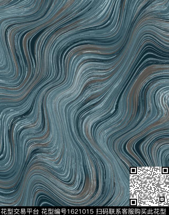 纹理肌理波浪纹数码印花花型下载（图片编号: 1621015） - 瓦栏（Walan）