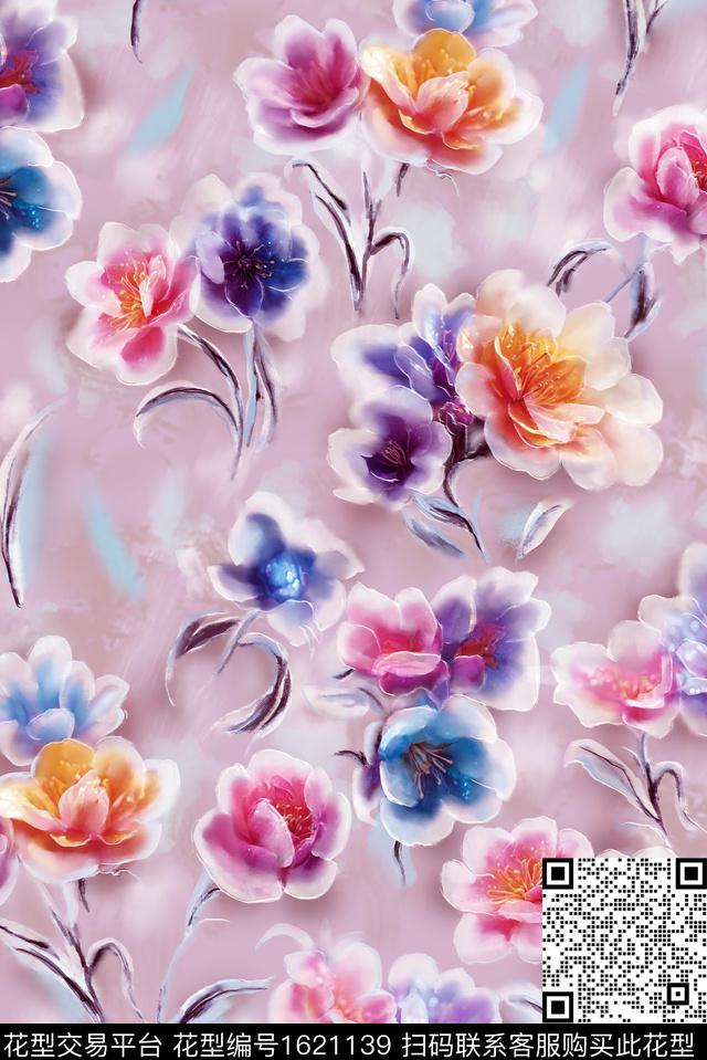 印花花型下载（图片编号: 1621139） - 瓦栏（Walan）