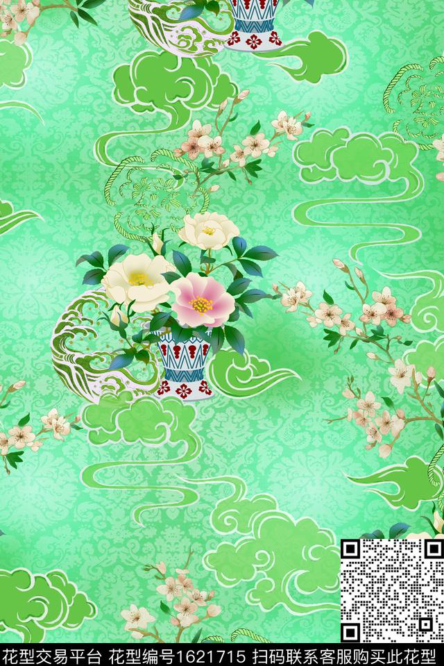 印花花型下载（图片编号: 1621715） - 瓦栏（Walan）