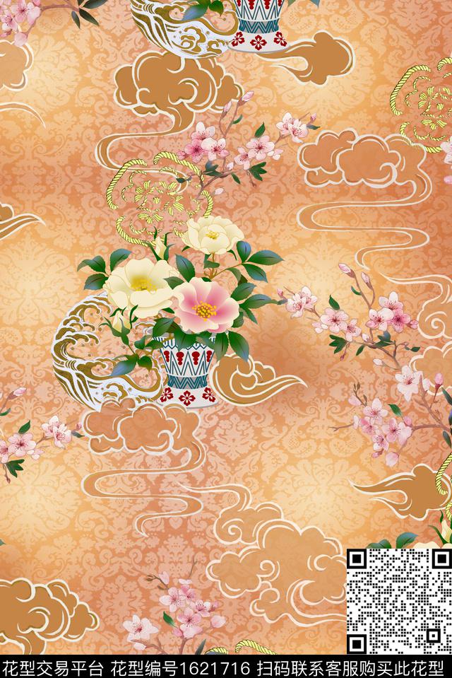 印花花型下载（图片编号: 1621716） - 瓦栏（Walan）