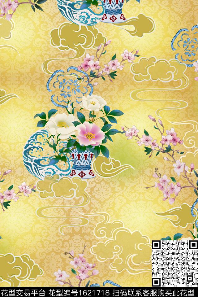 印花花型下载（图片编号: 1621718） - 瓦栏（Walan）