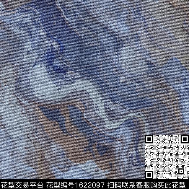 抽象肌理牛仔纹理数码印花花型下载（图片编号: 1622097） - 瓦栏（Walan）
