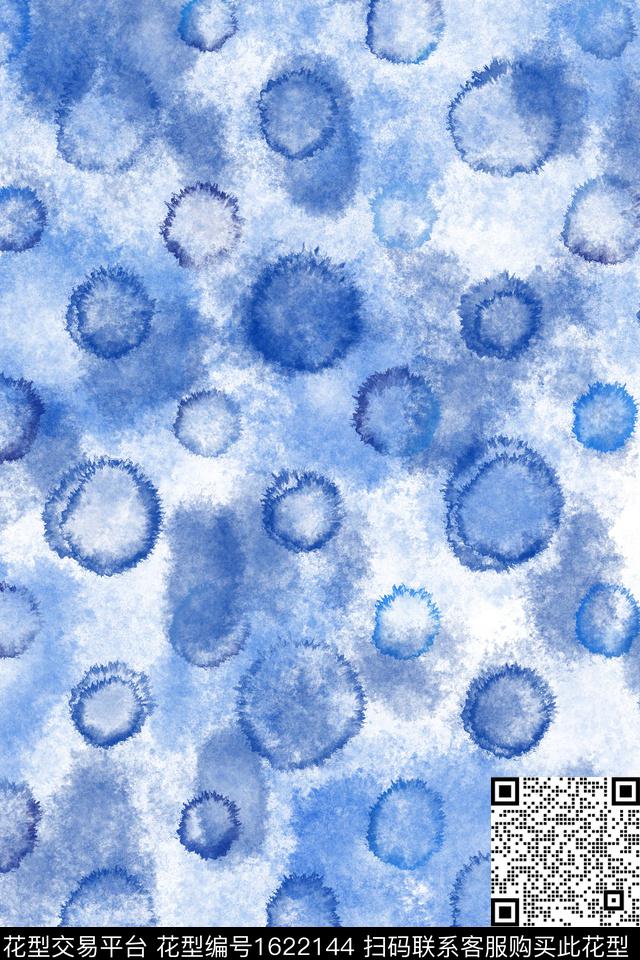 肌理简约水彩数码印花花型下载（图片编号: 1622144） - 瓦栏（Walan）