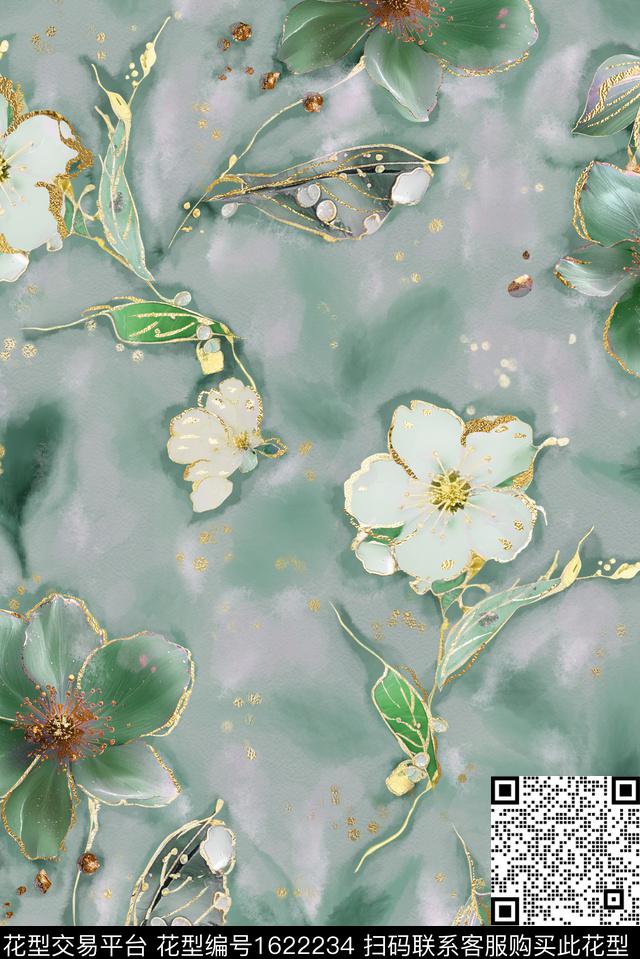 印花花型下载（图片编号: 1622234） - 瓦栏（Walan）