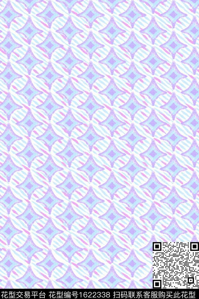 小清新肌理格子数码印花花型下载（图片编号: 1622338） - 瓦栏（Walan）