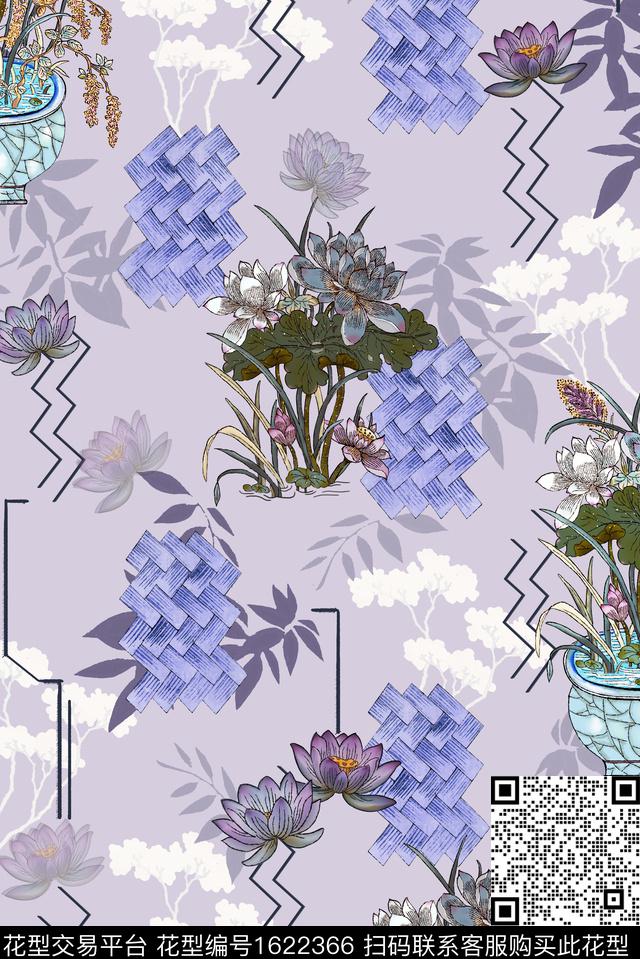 印花花型下载（图片编号: 1622366） - 瓦栏（Walan）