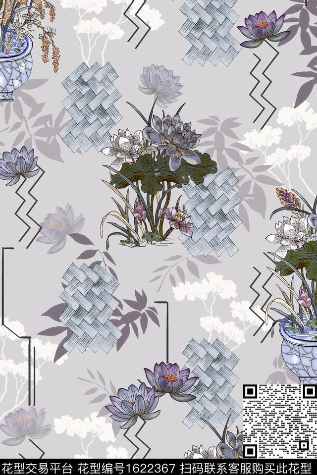 印花花型下载（图片编号: 1622367） - 瓦栏（Walan）