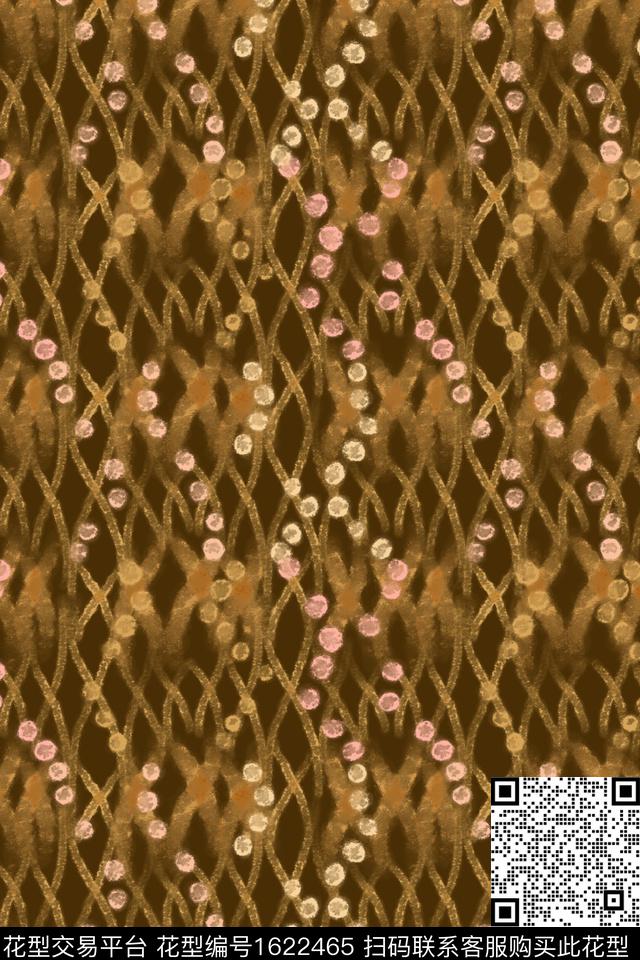 肌理水彩波点数码印花花型下载（图片编号: 1622465） - 瓦栏（Walan）