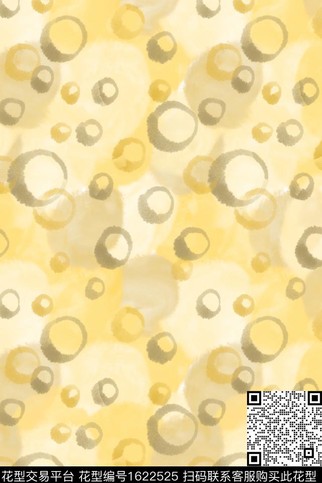 简约水彩笔触数码印花花型下载（图片编号: 1622525） - 瓦栏（Walan）
