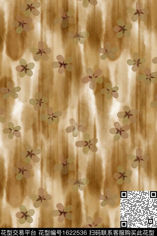 侘寂花卉小碎花数码印花花型下载（图片编号: 1622536） - 瓦栏（Walan）