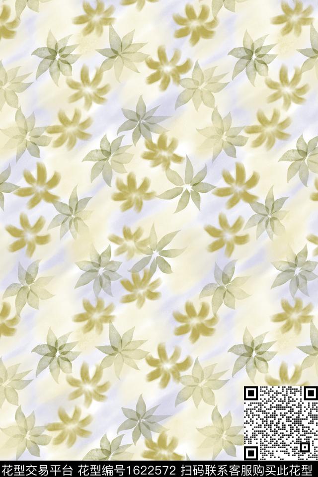 花卉小碎花水彩数码印花花型下载（图片编号: 1622572） - 瓦栏（Walan）