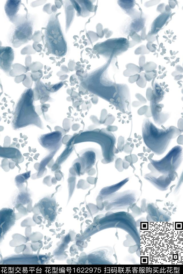 小清新花卉小碎花数码印花花型下载（图片编号: 1622975） - 瓦栏（Walan）