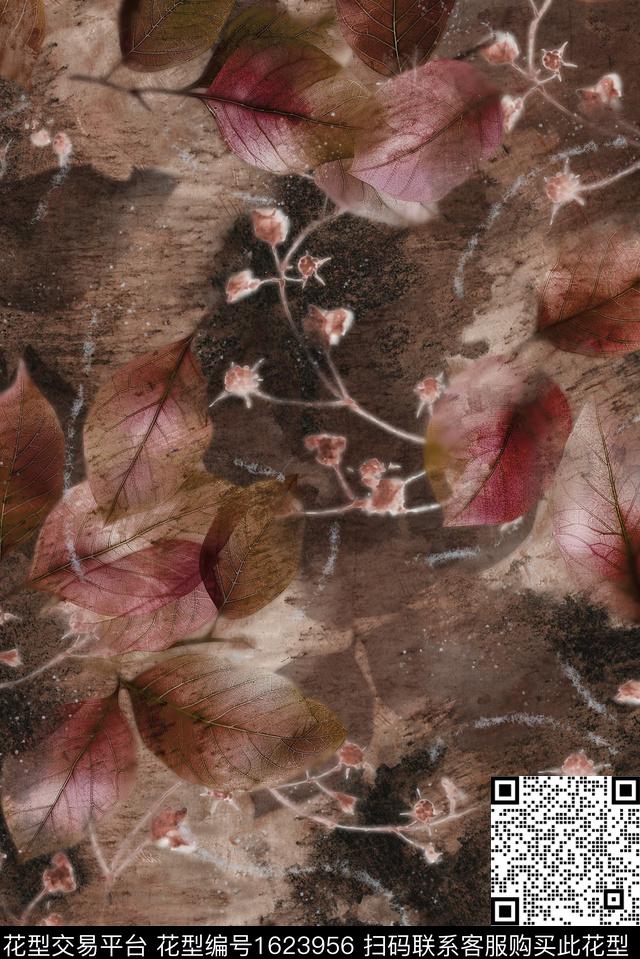 印花花型下载（图片编号: 1623956） - 瓦栏（Walan）