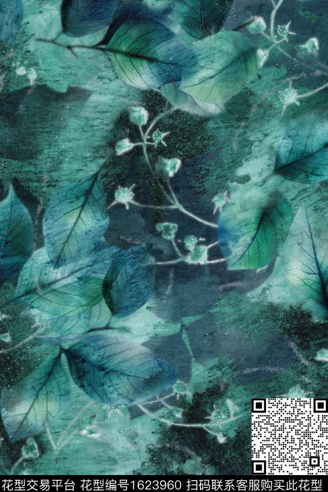 印花花型下载（图片编号: 1623960） - 瓦栏（Walan）