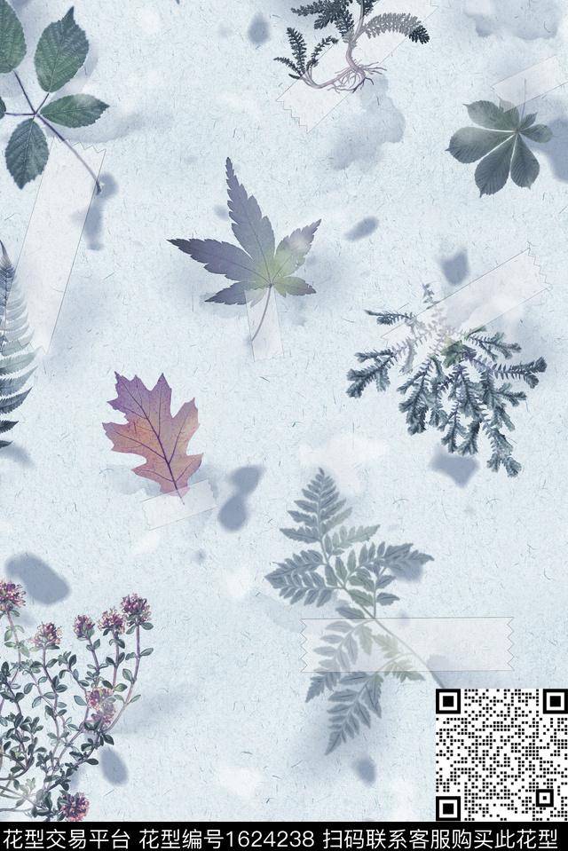 印花花型下载（图片编号: 1624238） - 瓦栏（Walan）