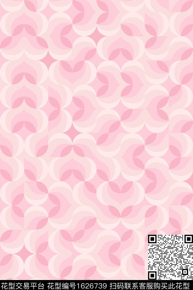 少女休闲粉色数码印花花型下载（图片编号: 1626739） - 瓦栏（Walan）
