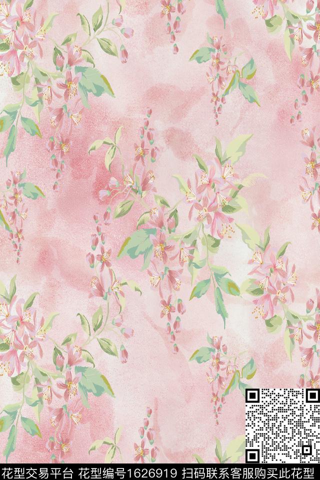 花卉春夏花卉年轻女装数码印花花型下载（图片编号: 1626919） - 瓦栏（Walan）