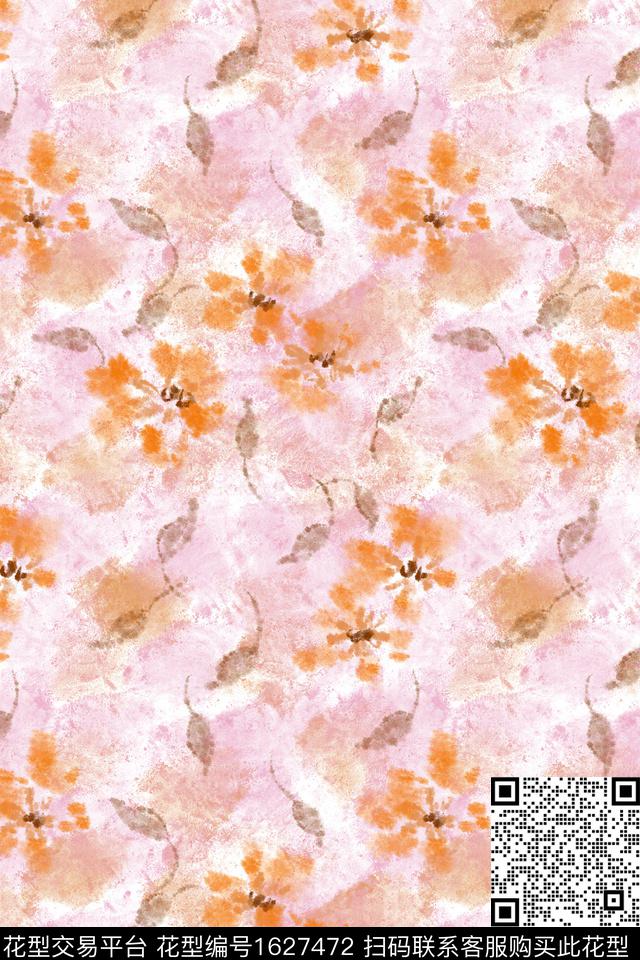 小清新侘寂小碎花数码印花花型下载（图片编号: 1627472） - 瓦栏（Walan）
