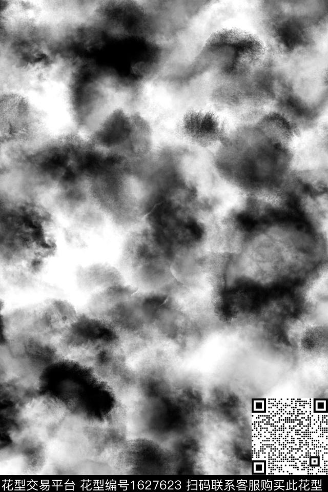 肌理水彩笔触数码印花花型下载（图片编号: 1627623） - 瓦栏（Walan）