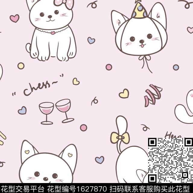 小清新可爱卡通传统印花花型下载（图片编号: 1627870） - 瓦栏（Walan）