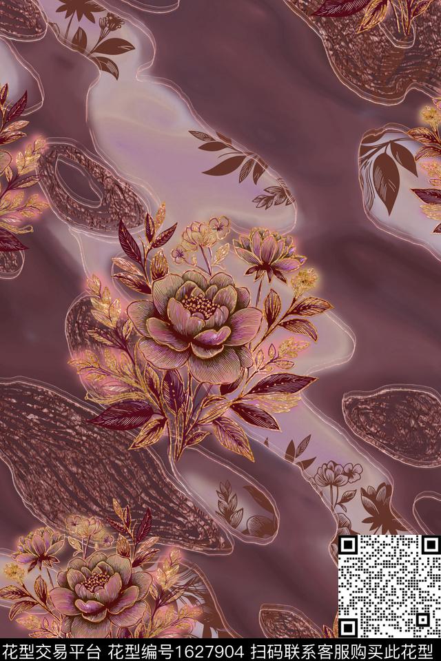印花花型下载（图片编号: 1627904） - 瓦栏（Walan）
