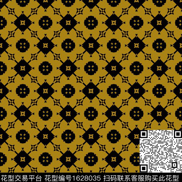 复古民族风几何传统印花花型下载（图片编号: 1628035） - 瓦栏（Walan）