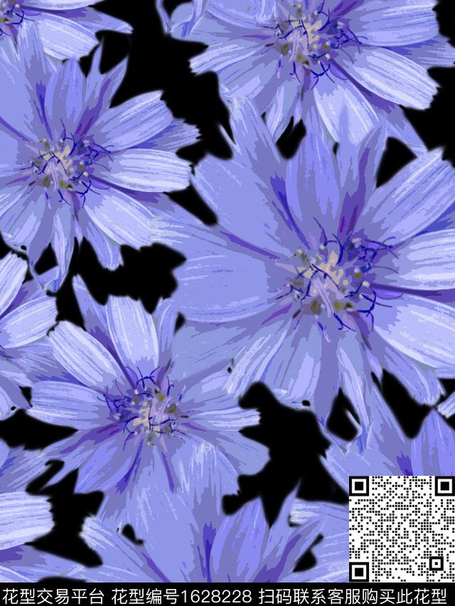 年轻女装小雏菊小碎花数码印花花型下载（图片编号: 1628228） - 瓦栏（Walan）
