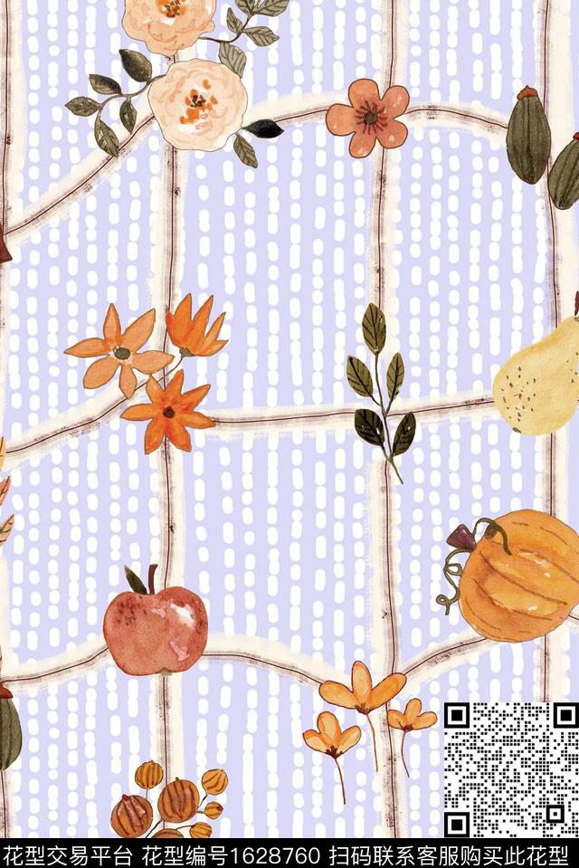 印花花型下载（图片编号: 1628760） - 瓦栏（Walan）