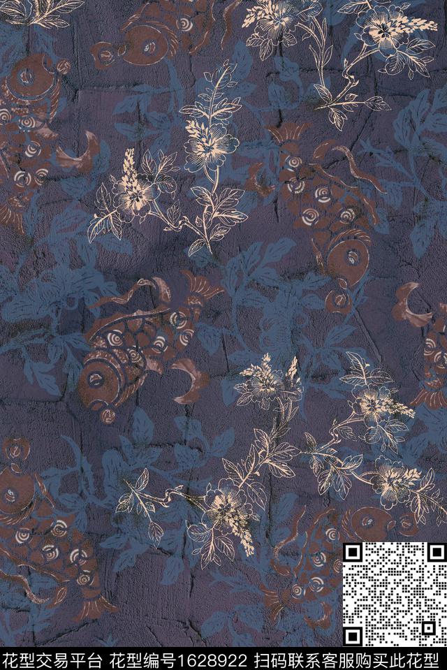 印花花型下载（图片编号: 1628922） - 瓦栏（Walan）