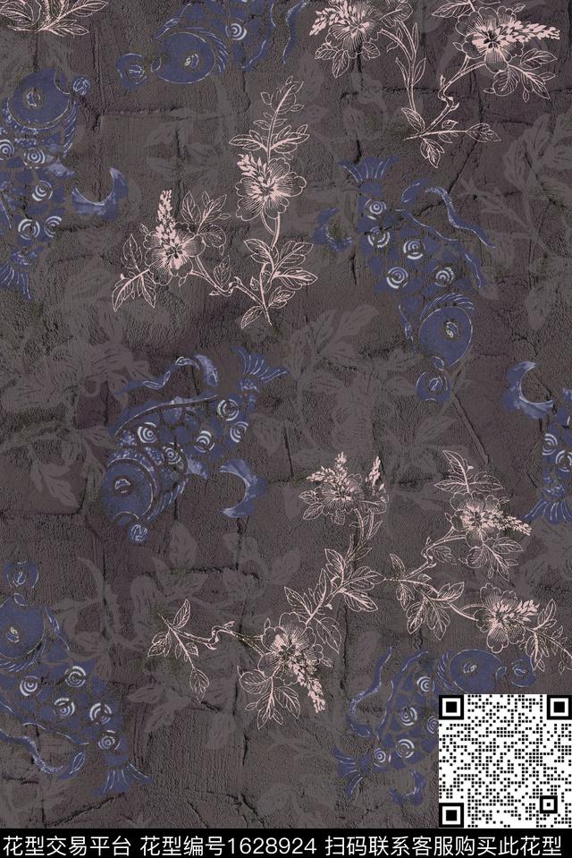 印花花型下载（图片编号: 1628924） - 瓦栏（Walan）